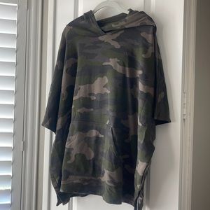 Offline by Aerie NWT Camo Fleece cape style hoodie sweatshirt